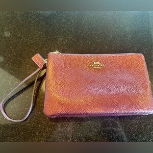 Coach Deep Purple Wristlet